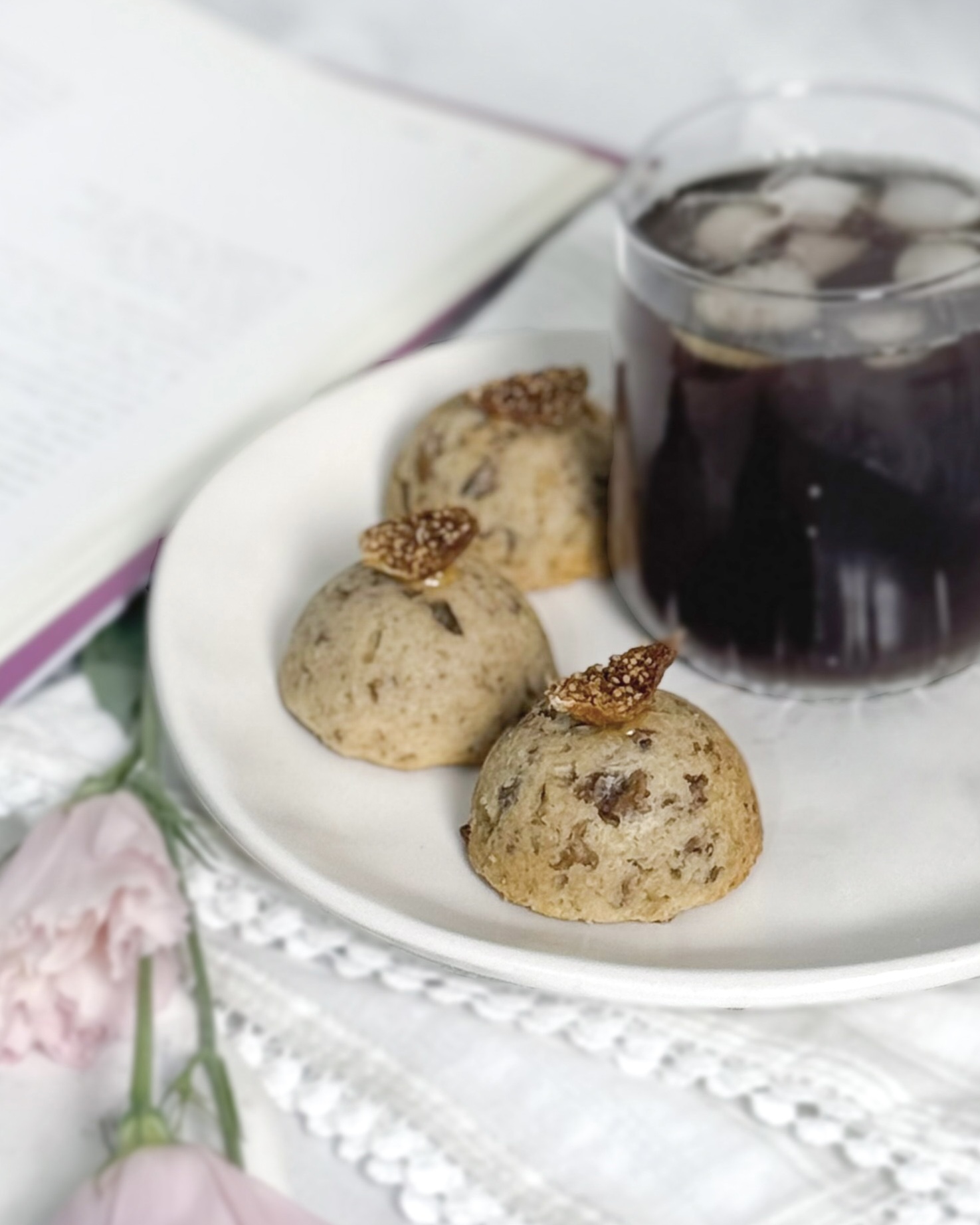 🍪 کوکی سالم گردو انجیری قطر 2 سانت یک عدد🌿