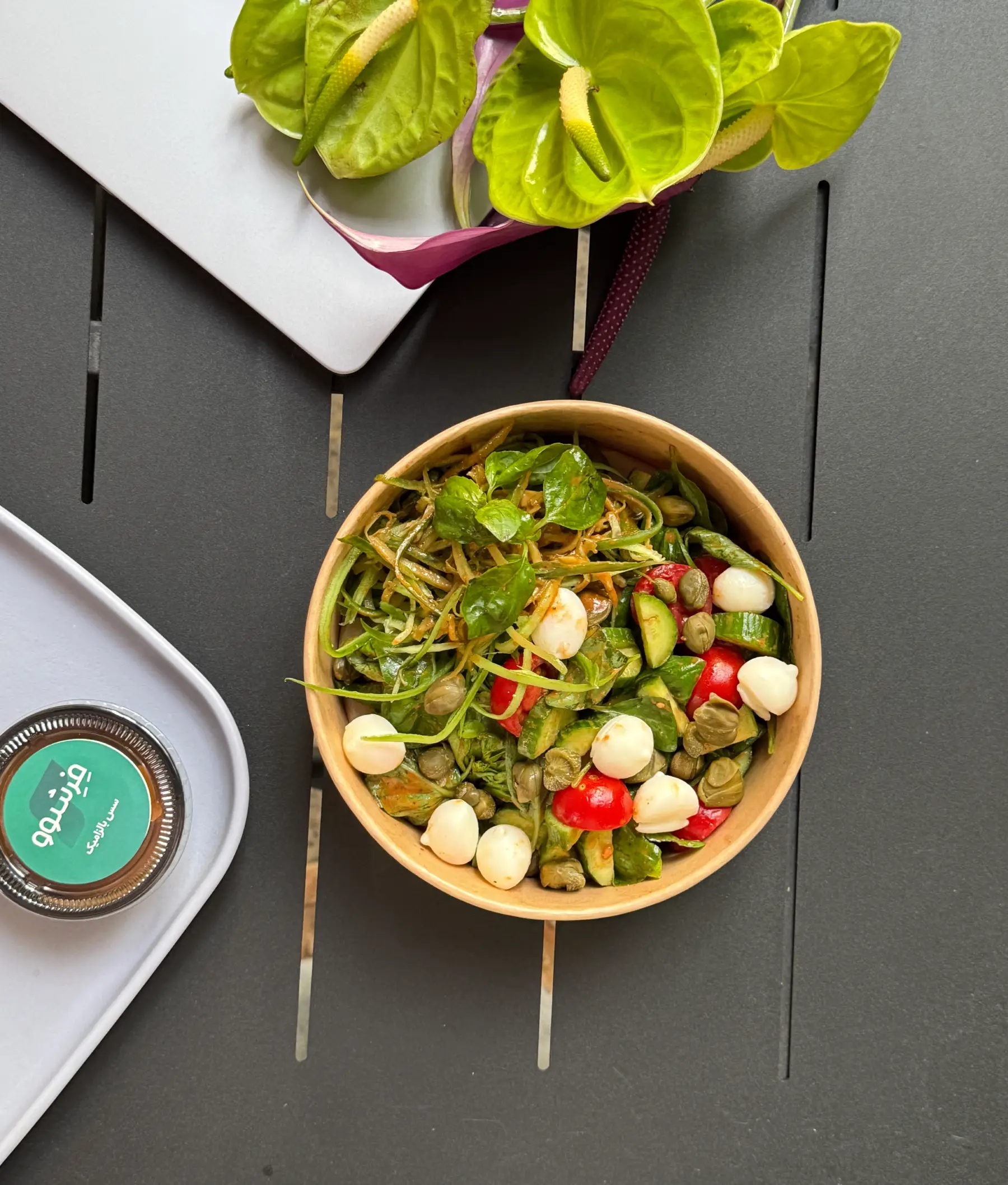 🩶 سالاد بلانکا سفید خلیج 🧀🫒